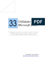 33 Utilidades para Microsoft Excel PDF
