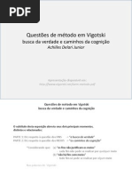 Júnior - Questões de método em Vigotski - Busca da verdade e caminhos da cognição