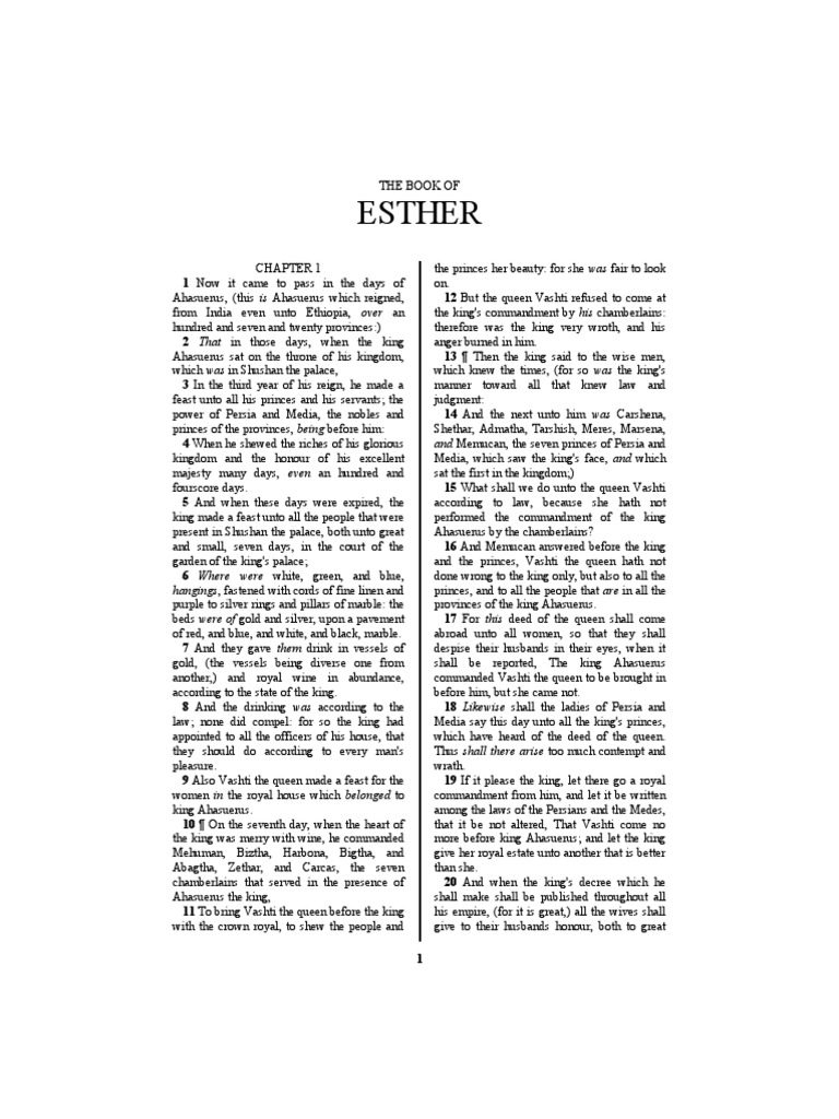 the book of esther pdf