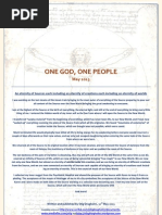 One God One People May 2013