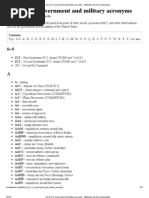 List of U.S. Government and Military Acronyms