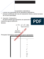 8 - Operadores Matemáticos