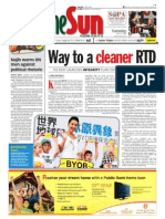 Thesun 2009-04-21 Page01 Way To A Cleaner RTD