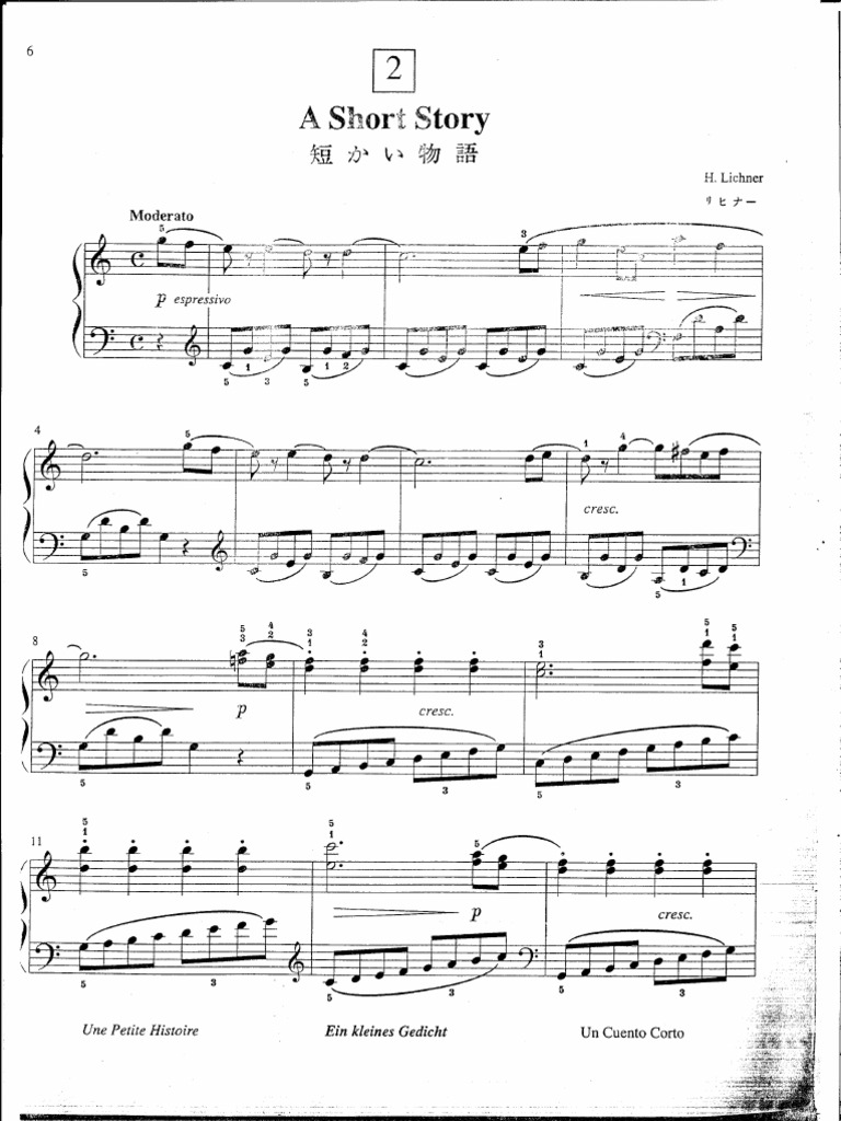 Suzuki Piano School Volume 2-A Short Story
