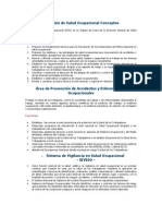 Dirección de Salud Ocupacional Conceptos