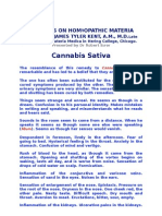 Cannabis Sativa: Lectures On Hom Opathic Materia Medica