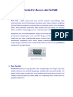 Perbedaan Port Serial - Port Pararel - Port USB