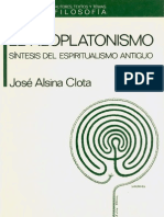 El Neoplatonismo Sintesis Del Espiritualismo Antiguo Autores Textos y Temas PDF