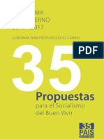 Correa Programa de Gobierno 2013-2017