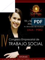 IV Congreso Empresarial de Trabajo Social, Lima 2013