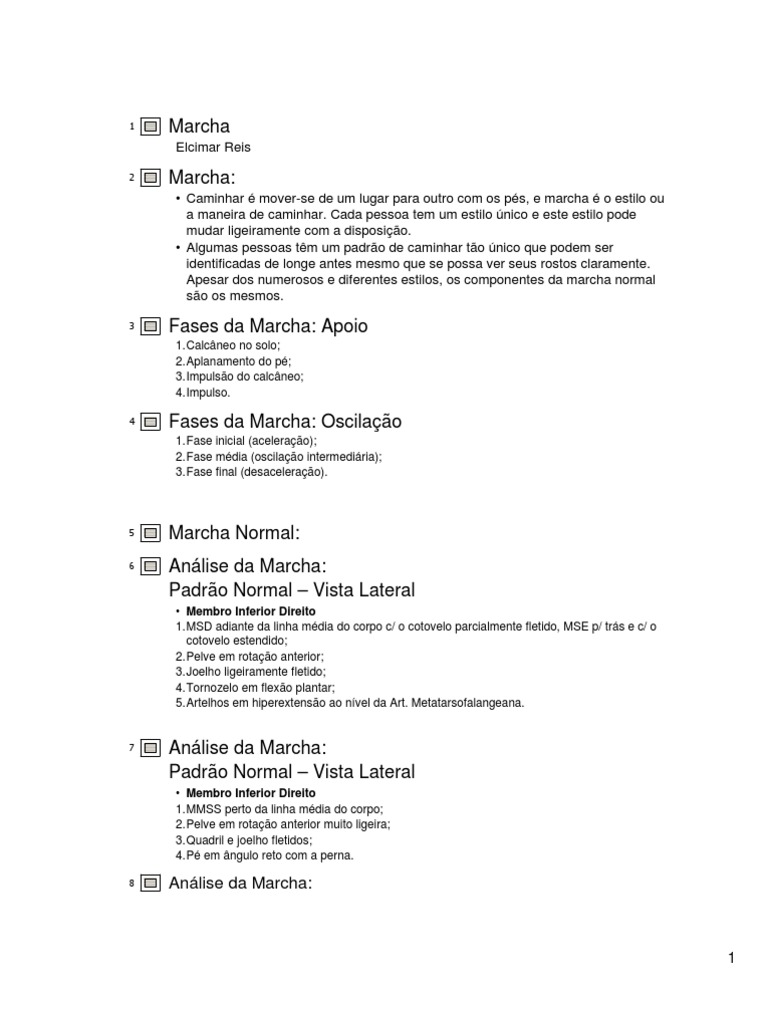 Aula de Marcha | PDF | Joelho | Músculo