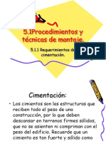 5.1 Procedimientos y Tecnicas de Montaje (Raul e Isaac)