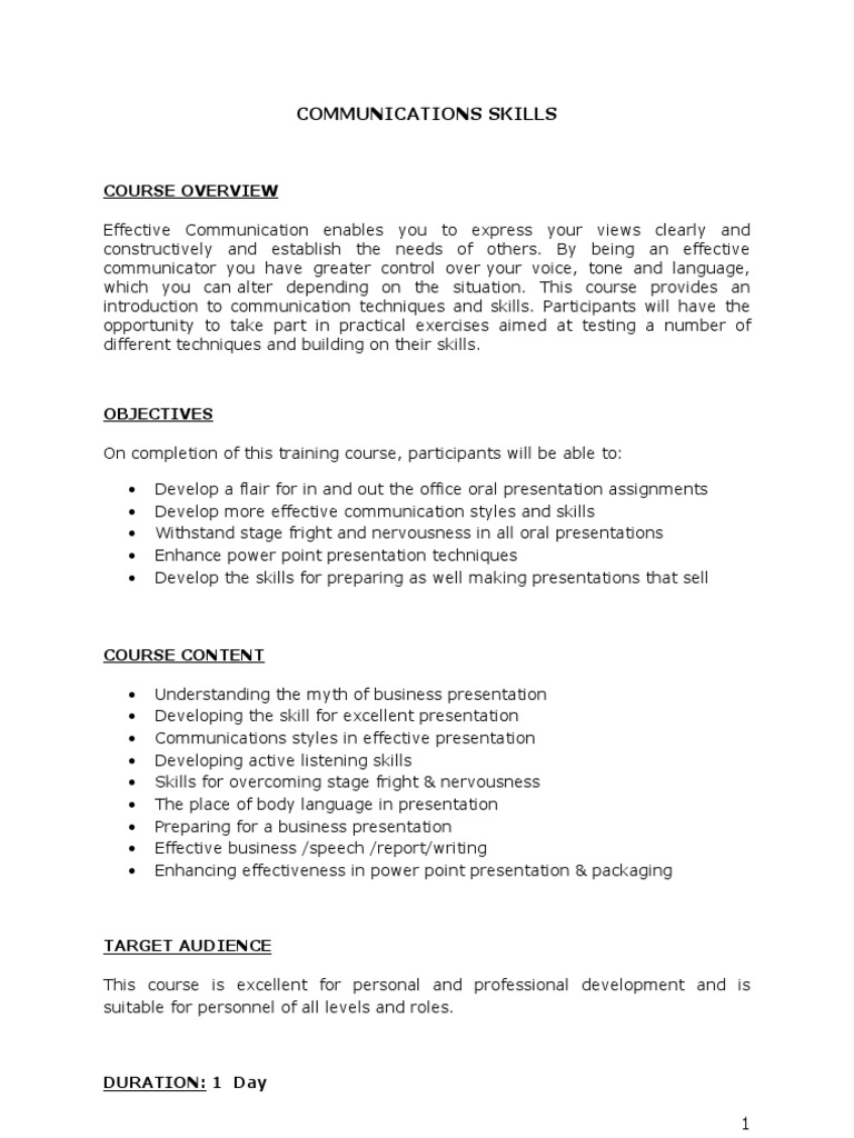 Effective Communication and Presentation | PDF | Microsoft Power Point ...