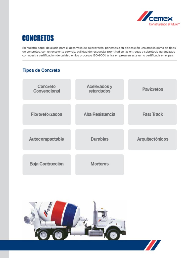 Concretos Cemex Convencional | PDF