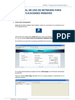 MODIPOO Tema 4 Manual_Uso_NetBeans 6.9.1_Aplicaciones Windows