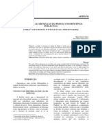 Letramento e Alfabetização Das Pessoas Com Deficiência Intelectual