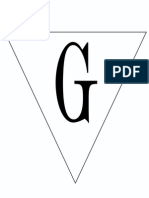 Print Letter G Banner