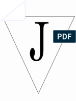 Print Letter J Banner