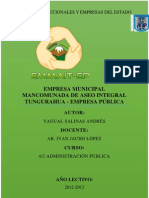 Empresa Municipal Mancomunada de Aseo Integral Tungurahua EMMAIT-EP