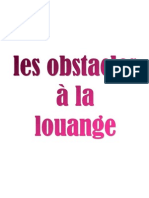 Les Obstacles À La Louange