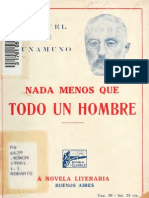 Miguel de Unamuno Nada Menos Que Todo Un Hombre PDF