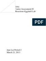 Lab Chemistry Through-Course Assessment #3 Chemical Reactions-Eggshell Lab