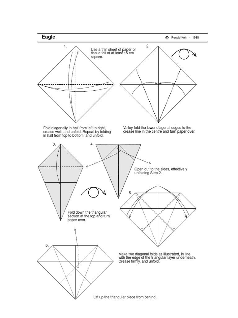 Eagle Origami Origami Leisure