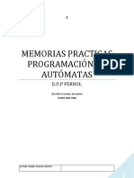 Programación de autómatas: encendido de lámparas y control de motores