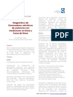 Diagnostico de Generadores en Linea y Fuera de Linea IIE