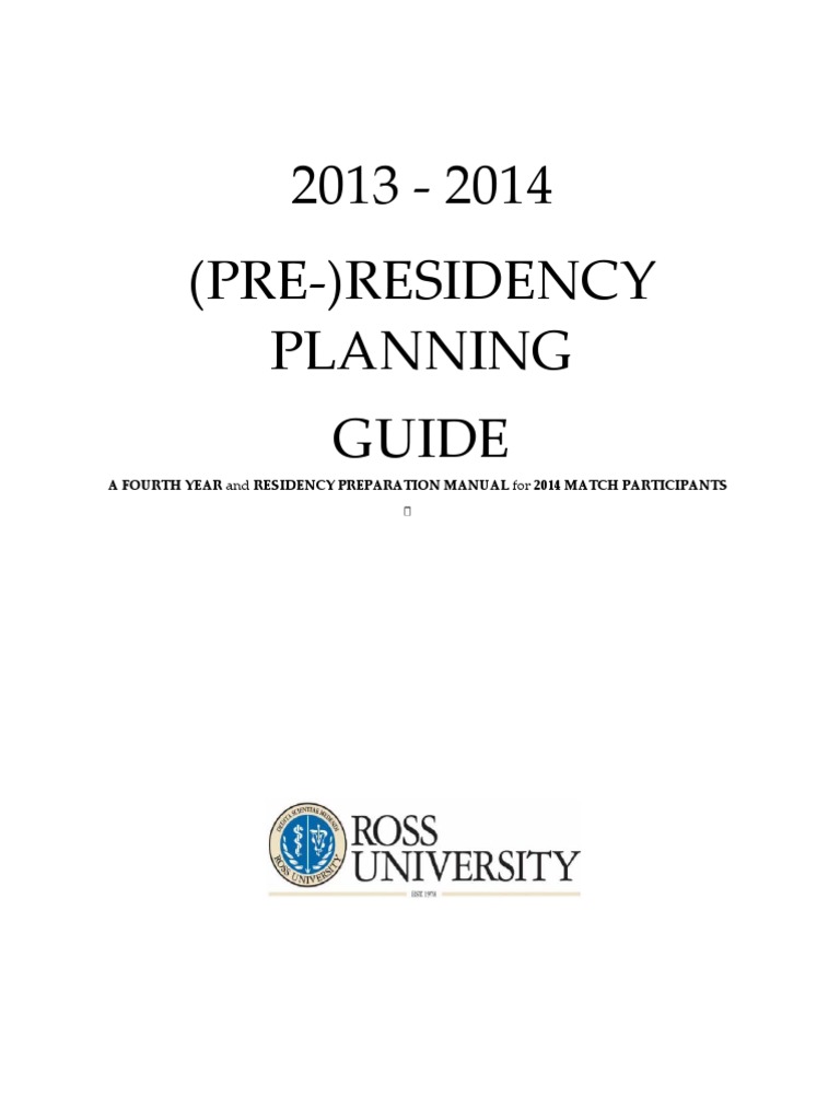 RESIDENCY PROGRAM REQUIREMENTS FOR INTERNATIONAL MEDICAL intelligence overview
