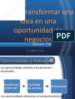 Como Transformar Una Idea en Una Oportun