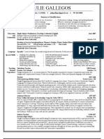 Gallegos Curriculum Vitae