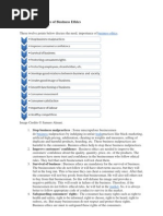 Need or Importance of Business Ethics