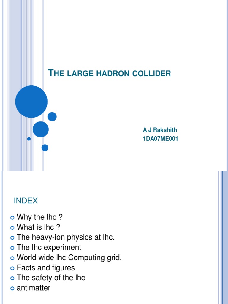 The Large Hadron Collider PDF Large Hadron Collider Atlas Experiment