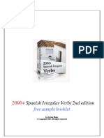 2000 Spanish Irregular Verbs