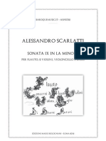 A Scarlatti - Sonata IX La Minore Per Flauto, 2 Violini e Basso 1) Score