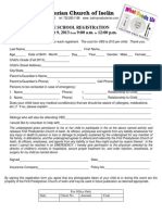 2013 VBS Registration Form