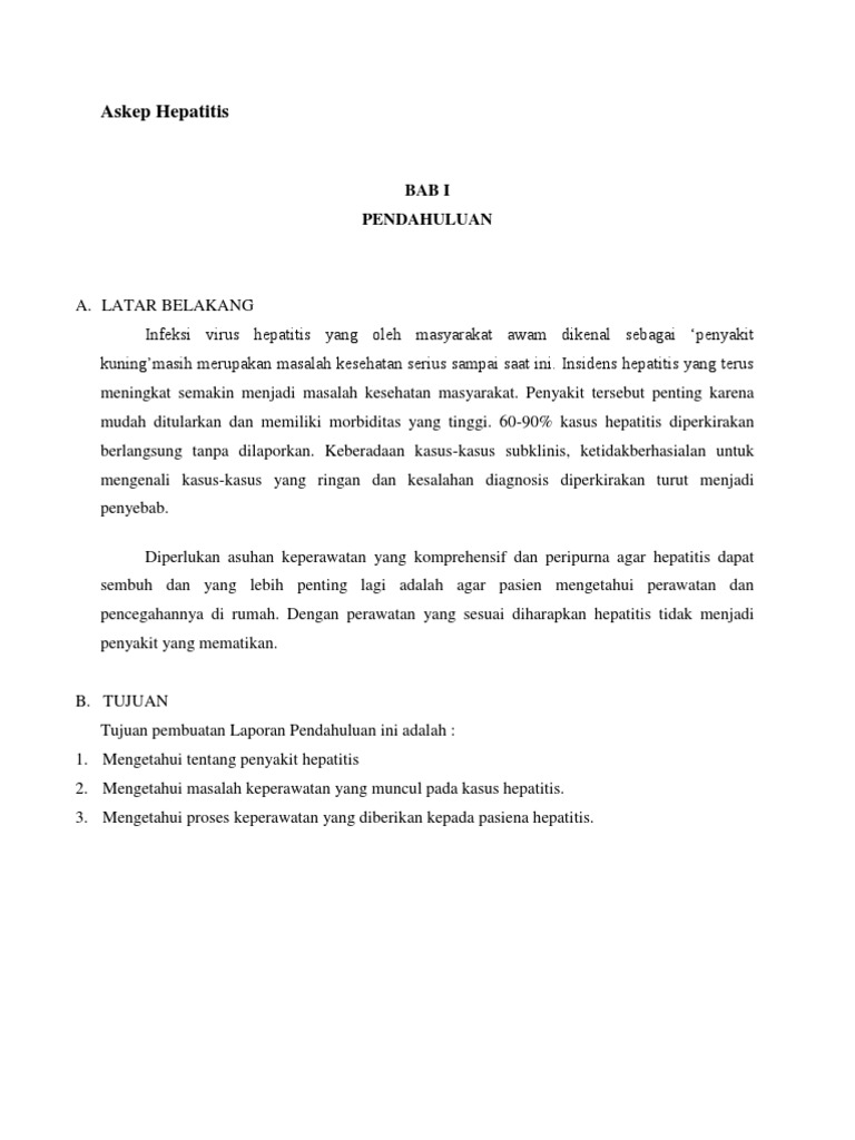 Askep Hepatitis