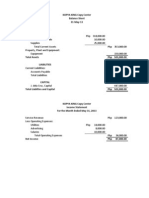 KOPYA KING Copy Center Balance Sheet 31-May-13 Assets