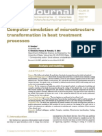 Computer Simulation of Microstructure Transformation in Heat Treatment Processes