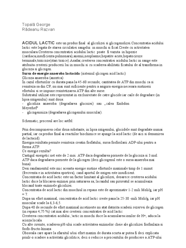 Acid Lactic | PDF