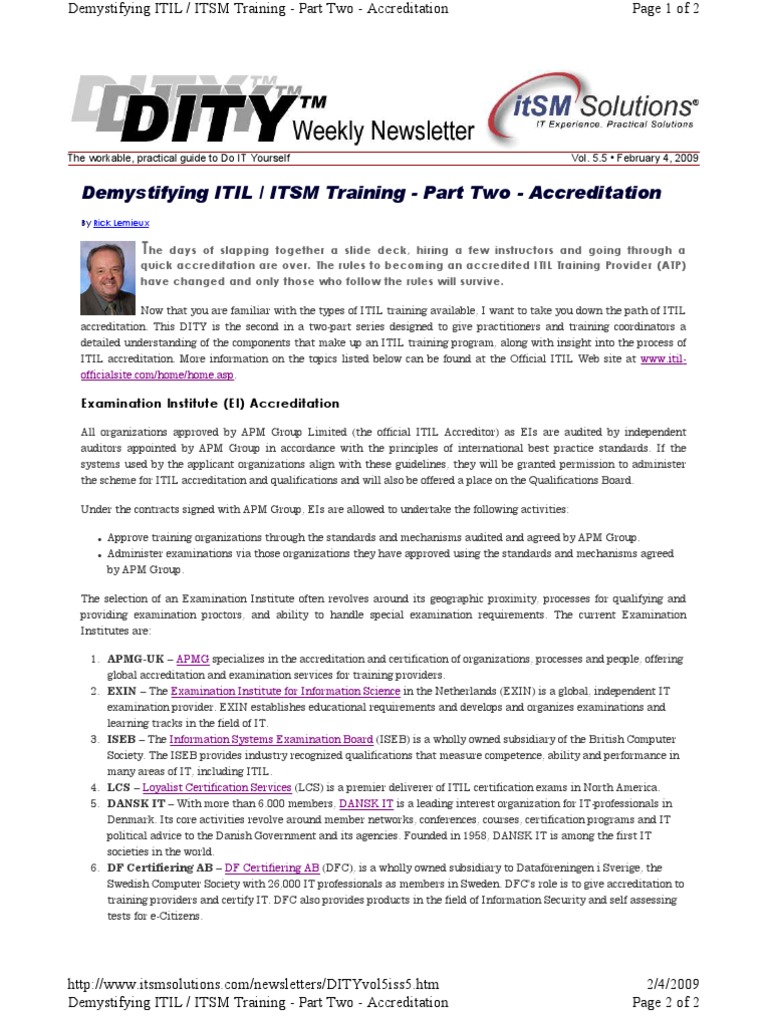 ITIL/ITSM - Demystifying ITIL Training Part2 | PDF | Itil | It Service ...