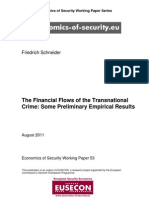 The Financial Flows of The Transnational Crime: Some Preliminary Empirical Results