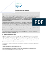Recommendations: Special Considerations in Pediatrics : A. Initial Resuscitation