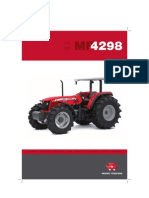 MF 4298 especificaciones técnicas tractor agrícola