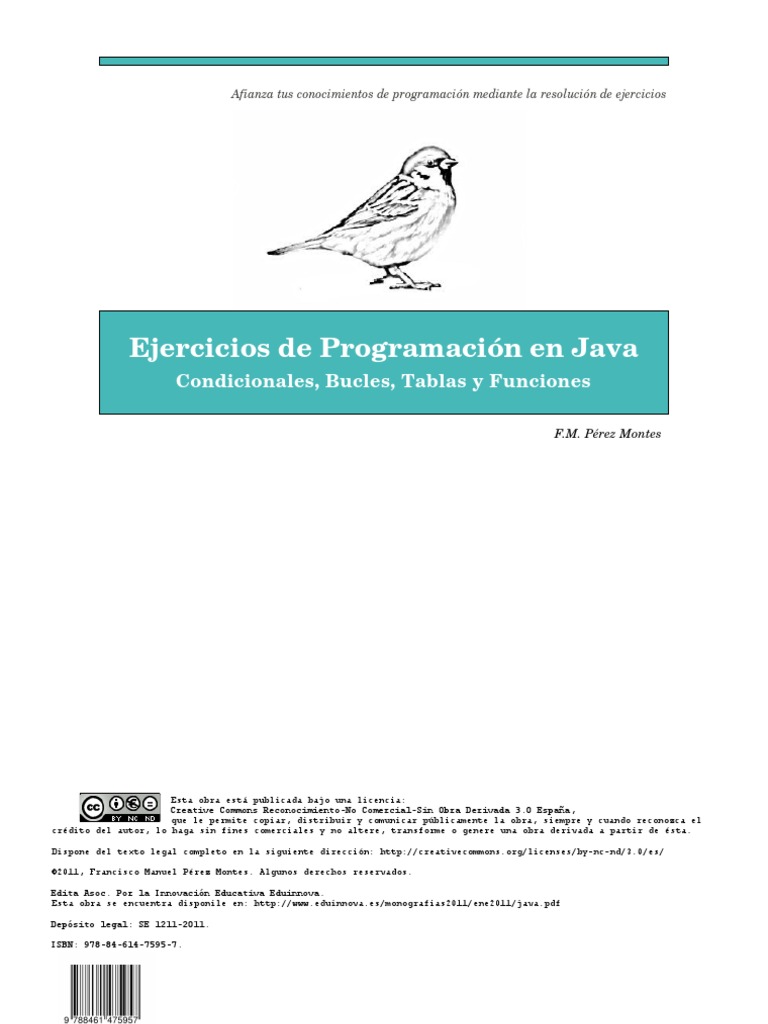 EjerciciosJava PDF | PDF | Lenguaje de programación | Java (lenguaje de ...