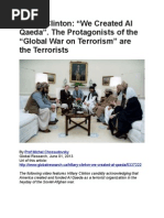 Hillary Clinton - "We Created Al Qaeda"