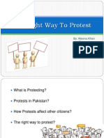 The Right Way To Protest (POwerpoint)
