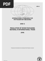 ISPM 15: Wood Packaging Regulations | PDF