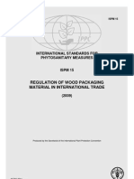 Regulation of Wood Packaging Material in International Trade